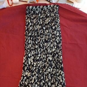 Georgiou Studio Floral Print, Pleated Sheer Skirt EUC